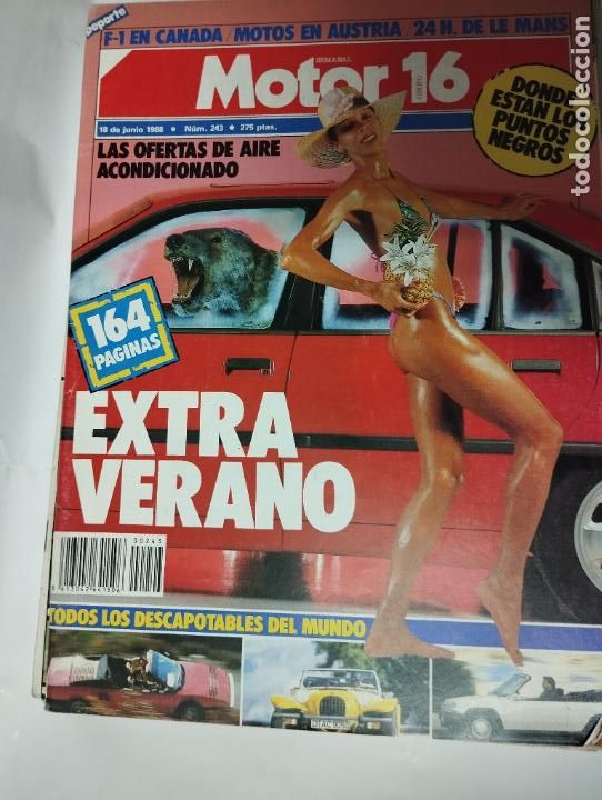 Coches: REVISTA DE COCHES MOTOR 16 18 ENERO 1988 // AUTOMOVILISMO COCHE