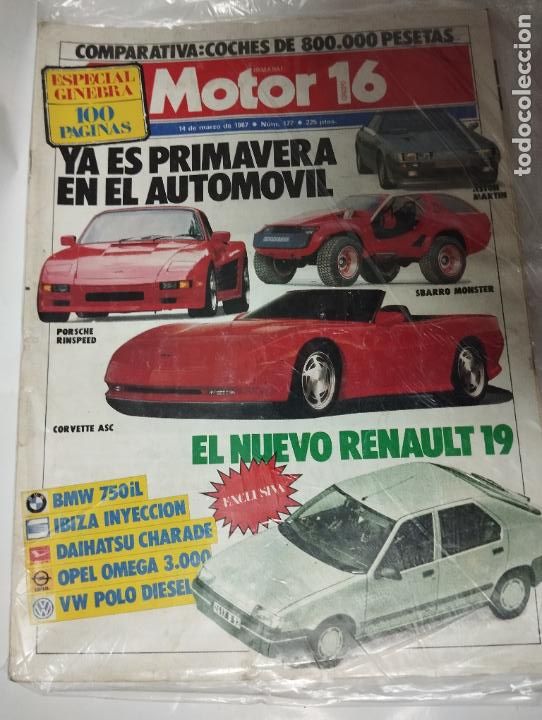 Coches: REVISTA DE COCHES MOTOR 16 //14 marzo 1987 // AUTOMOVILISMO COCHE