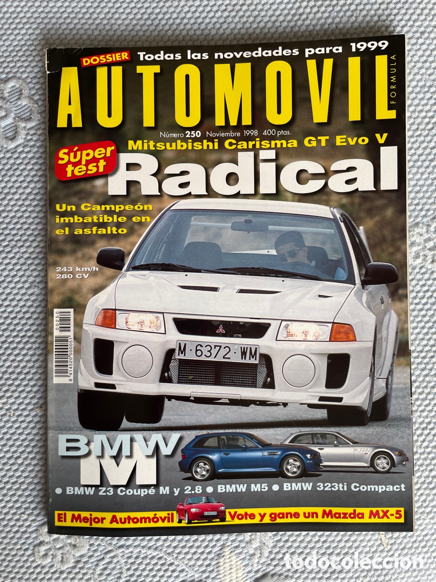 Coches: Revista Automovil / Prueba bmw Z3 Coupe / Mitsubishi Carisma GT EVO V / NO ACEPTO OFERTA