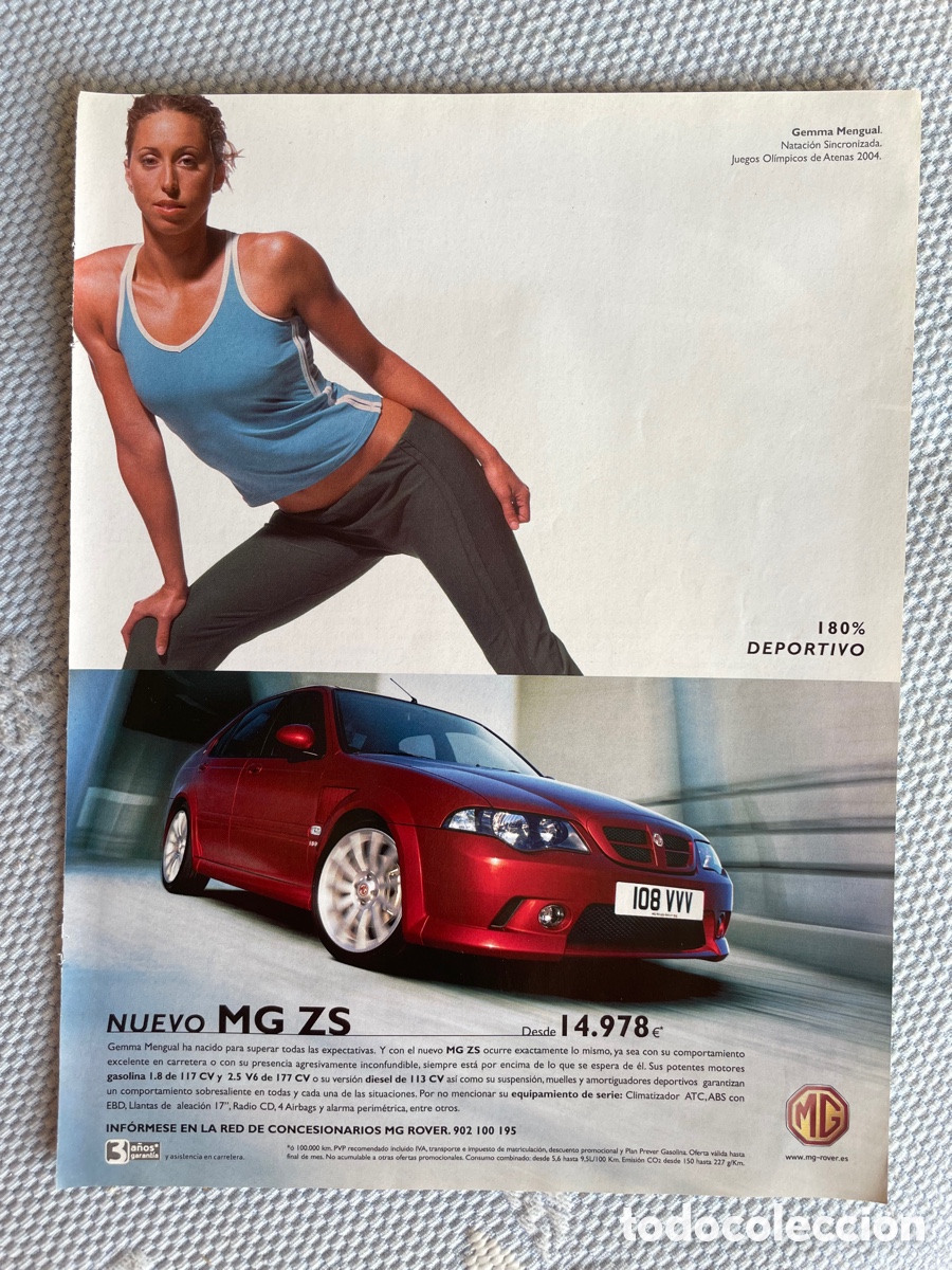 Coches: Rover MG ZS / Hojas de publicidad
