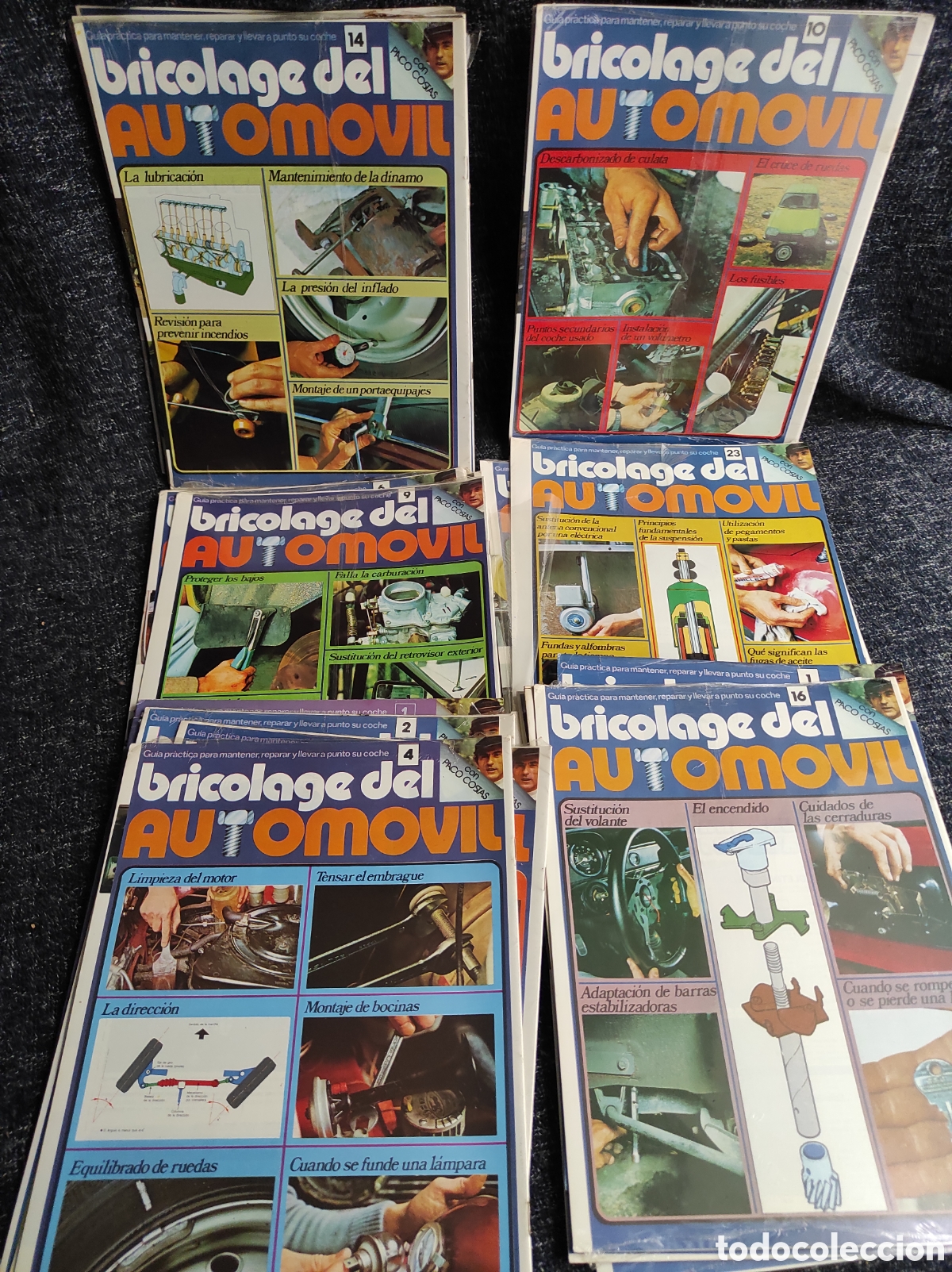 Carros: FASCICULOS - BRICOLAGE DEL AUTOMOVIL, LOTE N&ordm; 1 AL 23 CON PACO COSTAS - ED. UVE - A&Ntilde;O 1979