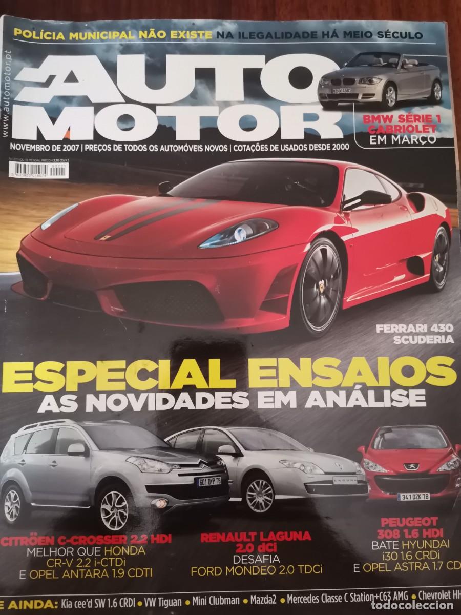 Coches: 2007 REVISTA AUTO MOTOR - FERRARI 430 SCUDERIA - CITROEN C-CROSSER 2.2 HDI - RENAULT LAGUNA -