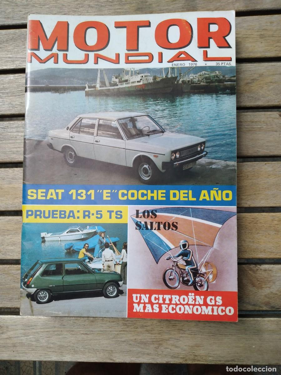 Coches: Motor Mundial enero 1976,Seat 131 E,R-5TS,Vespa 75