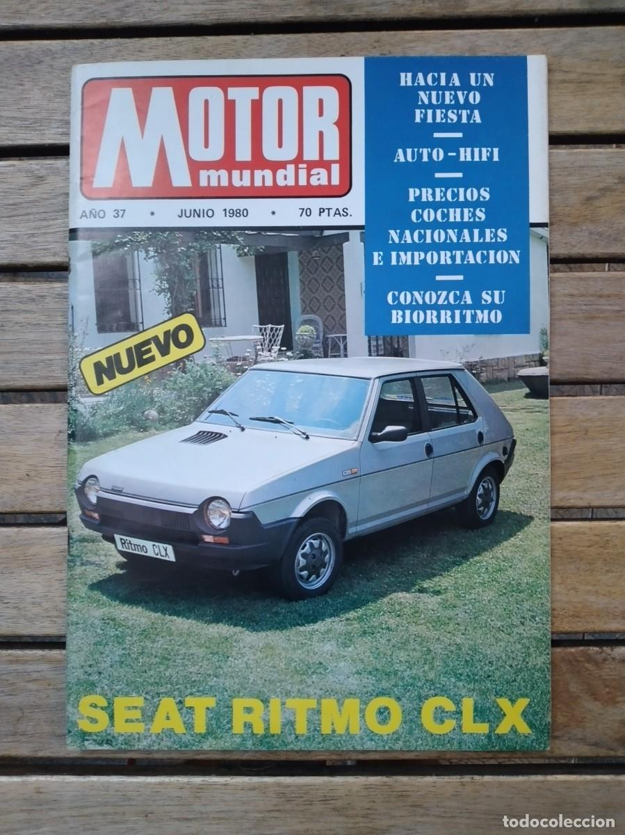 Coches: Motor Mundial junio 1980, Seat RitmoCLX,Ford Fiesta,Panda 4x4
