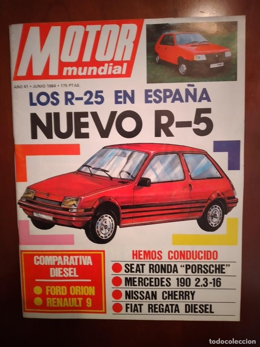 Coches: Motor Mundial junio 1984,R-9,Seat Ronda