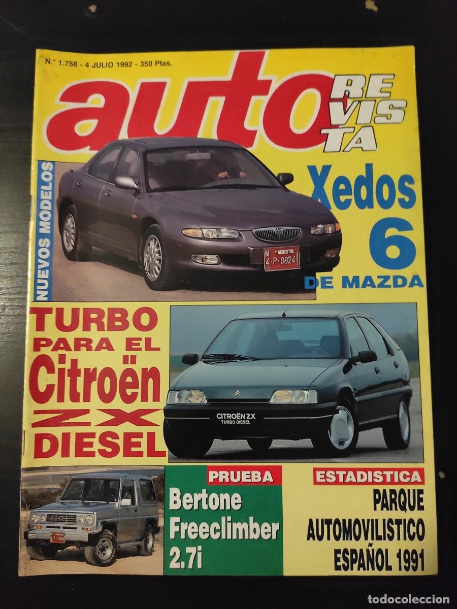 Coches: AUTO REVISTA. N&ordm; 1.758. A&Ntilde;O 1992. PRUEBA: BERTONE FREECLIMBER 2.7i CABRIO. CITRO&Euml;N ZX TURBO D.. LEER