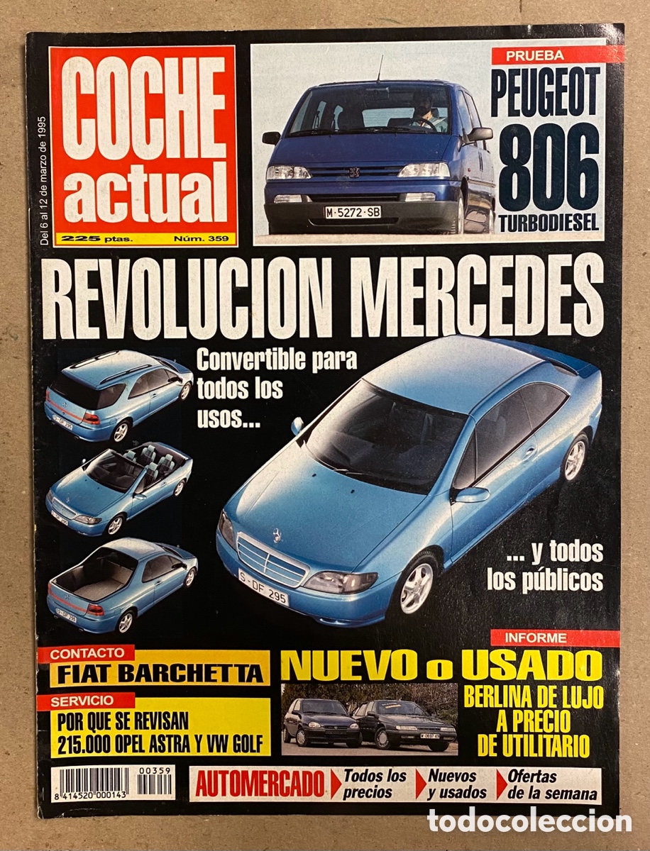 Coches: COCHE ACTUAL N&deg; 359 (1995). FIAT BARCHETA, OPEL ASTRA SPORT 1.8 16v Vs ALFA ROMEO 145 1.7 16v