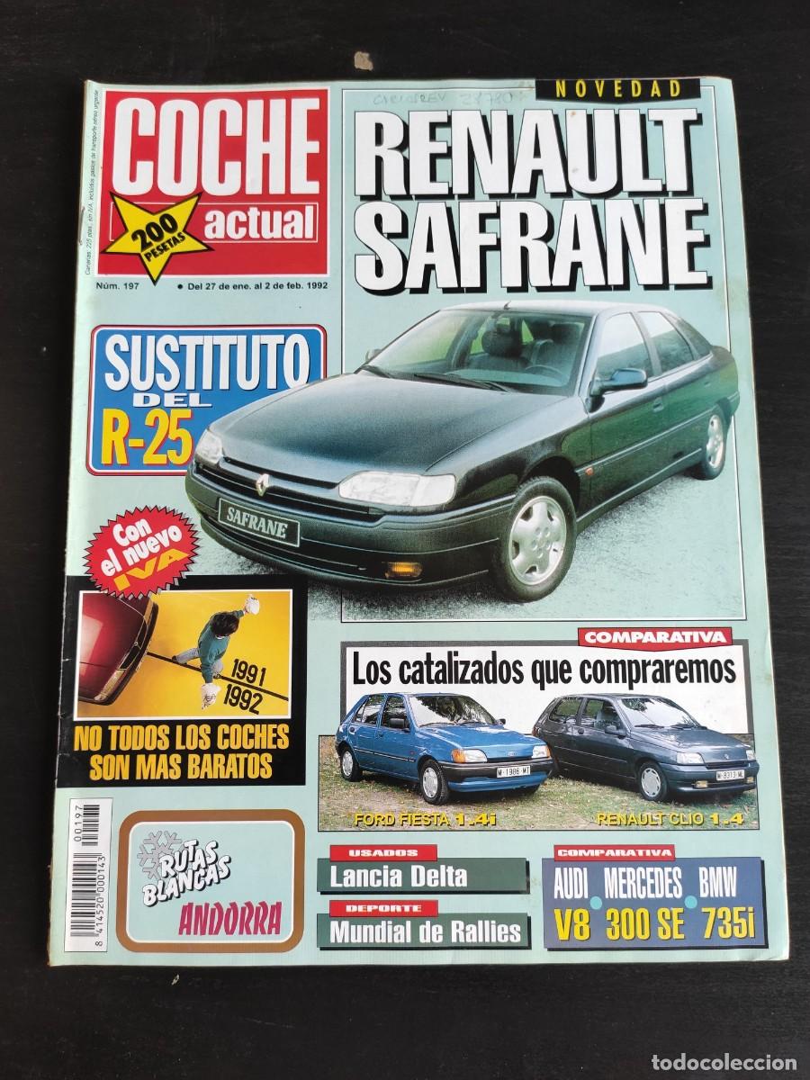 Auto: COCHE ACTUAL. N&ordm; 197. A&Ntilde;O 1992. PRUEBA: RENAULT CLIO RT 1.4 CAT. MERCEDES 300 SE. COCHES EN E.. LEER