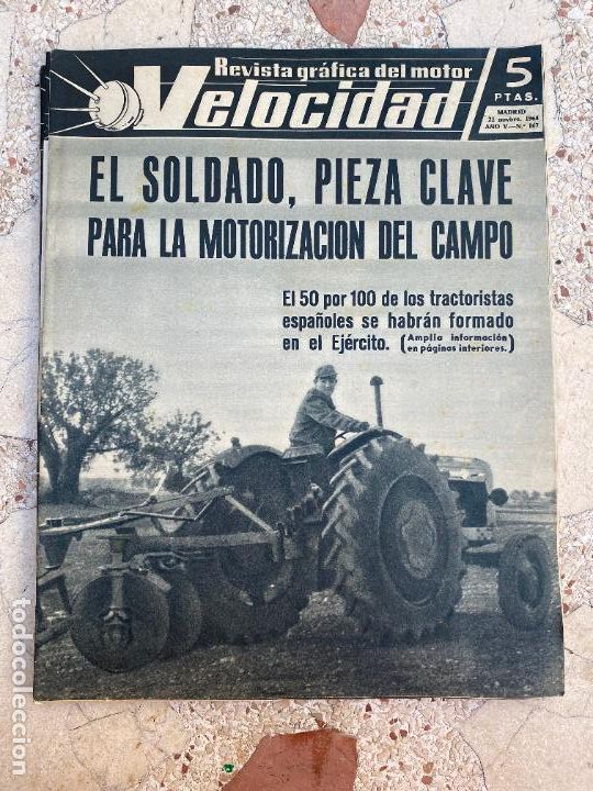 Auto: VELOCIDAD N&ordm; 167. GORDINI. MODELOS FORD 1965. EL PAJARO AZUL. MOTORIZACION DEL CAMPO.