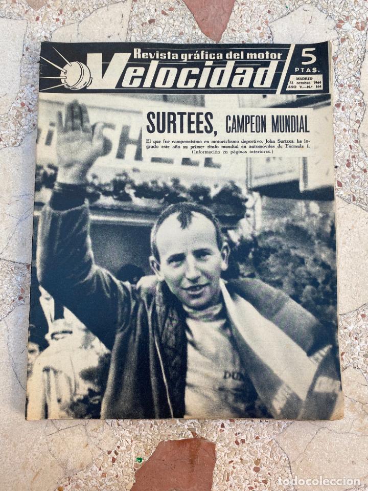 Coches: VELOCIDAD N&ordm; 164. SURTEES CAMPEON. BMC 1800. MOTOR BMW. VOLKSWAGGEN. SALON DE LONDRES.