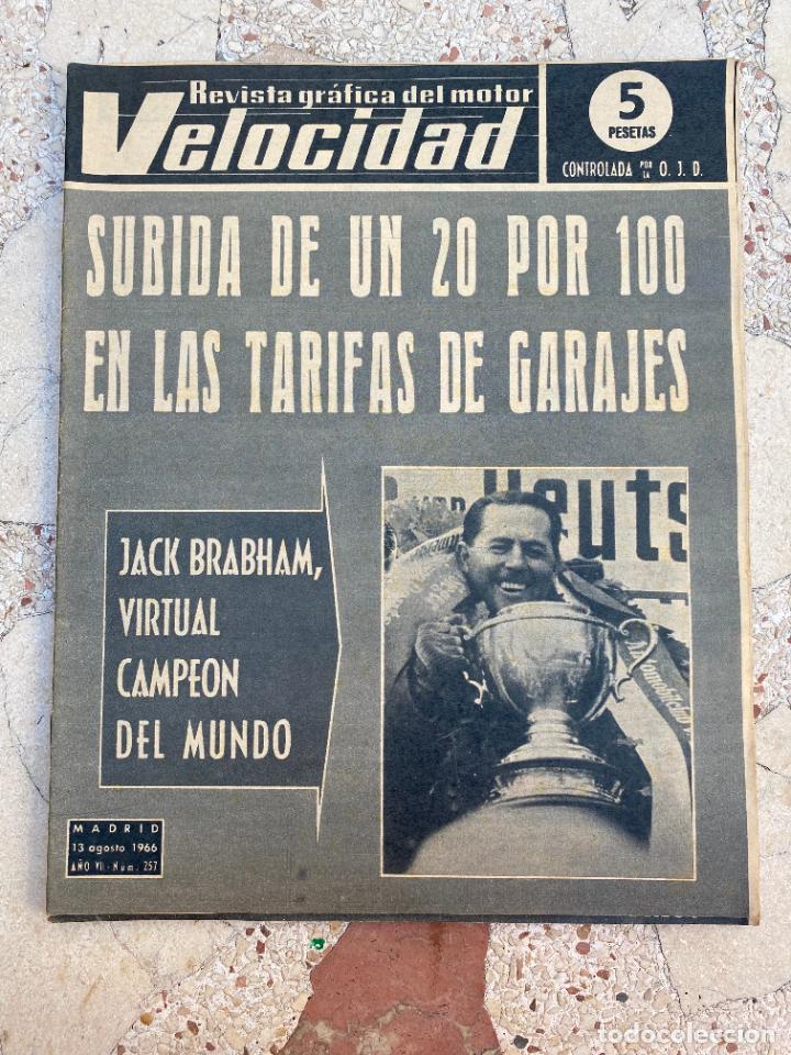 Coches: VELOCIDAD N&ordm; 257. JACK BRABHAM CAMPEON DEL MUNDO. MERCADO DE OCASION. CUPE DINO-FIAT.