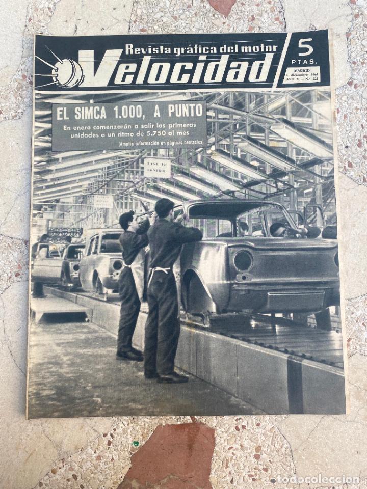 Cars: VELOCIDAD N&ordm; 221. SIMCA 1000. MINI-TRACTOR BMC. IMPORTACION DE VEHICULOS DEPORTIVOS.