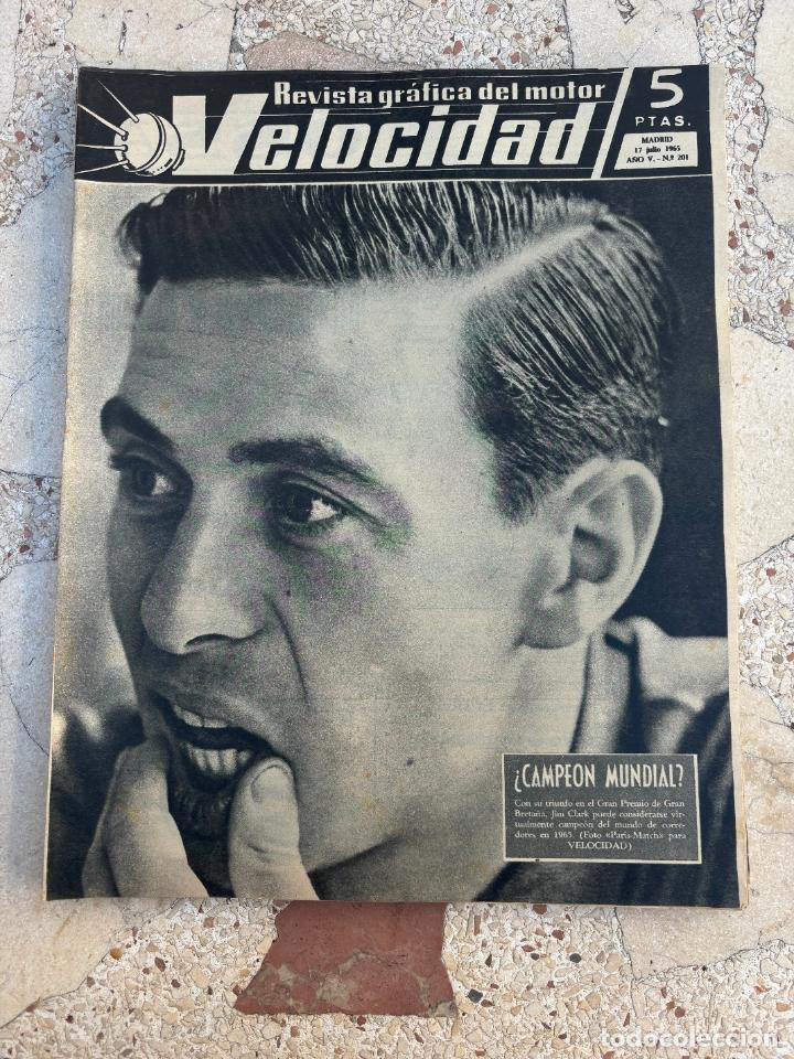 Autos: VELOCIDAD N&ordm; 201. JIM CLARK. SEAT. RENAULT R-10. RALLY CAMINO DE SANTIAGO. GIMSON SPORT-LUJO 49 CC.
