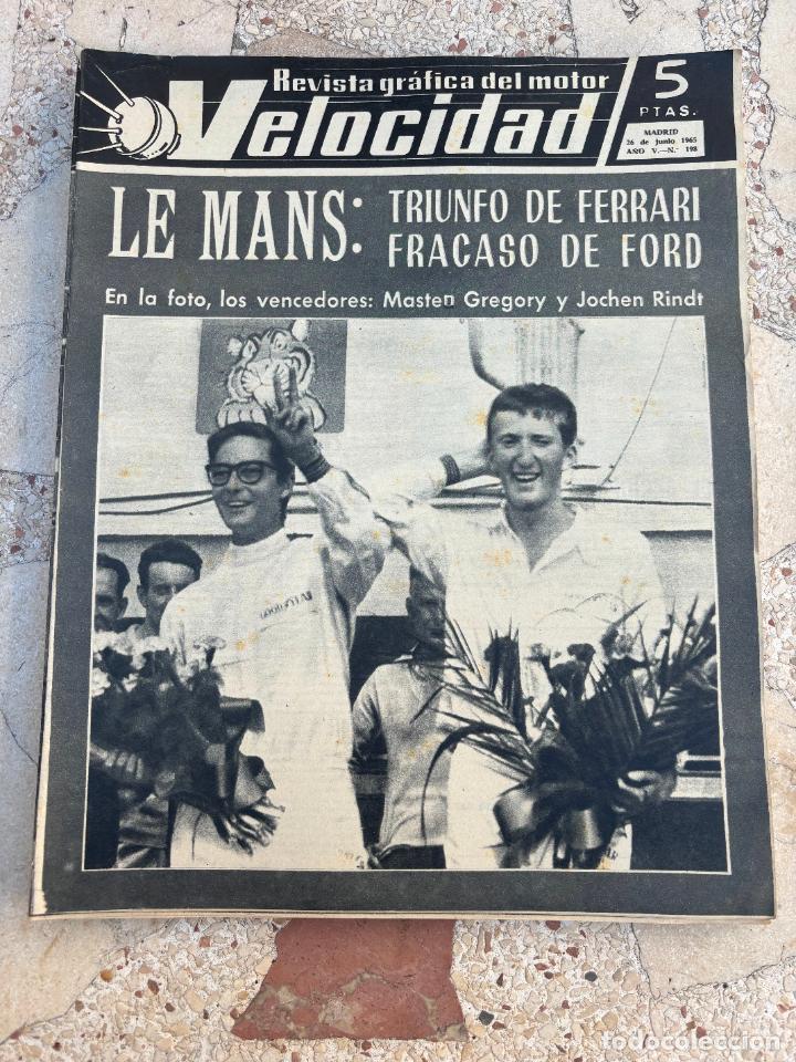 Auto: VELOCIDAD N&ordm; 198. MASTEN GREGORY. JOCHEN RINDT. DAUPHINE COUPE. ALPHA-ROMEO. PF SIGMA.