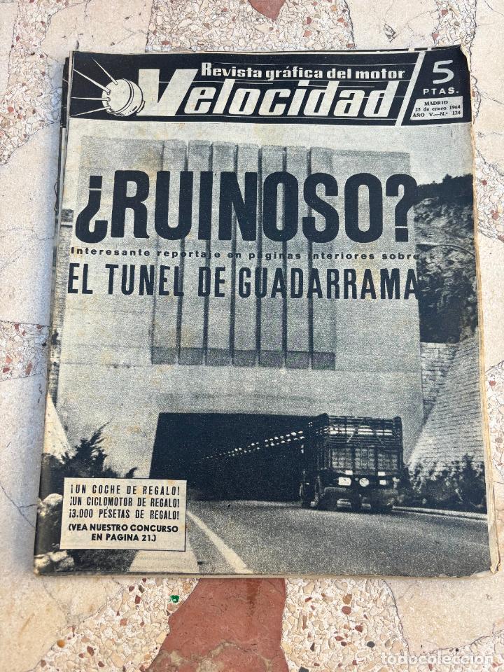 Voitures: VELOCIDAD N&ordm; 124. TUNEL DE GUADARRAMA. FORD EN BELGICA. RENAULT R-8. AMADEO GORDINI.