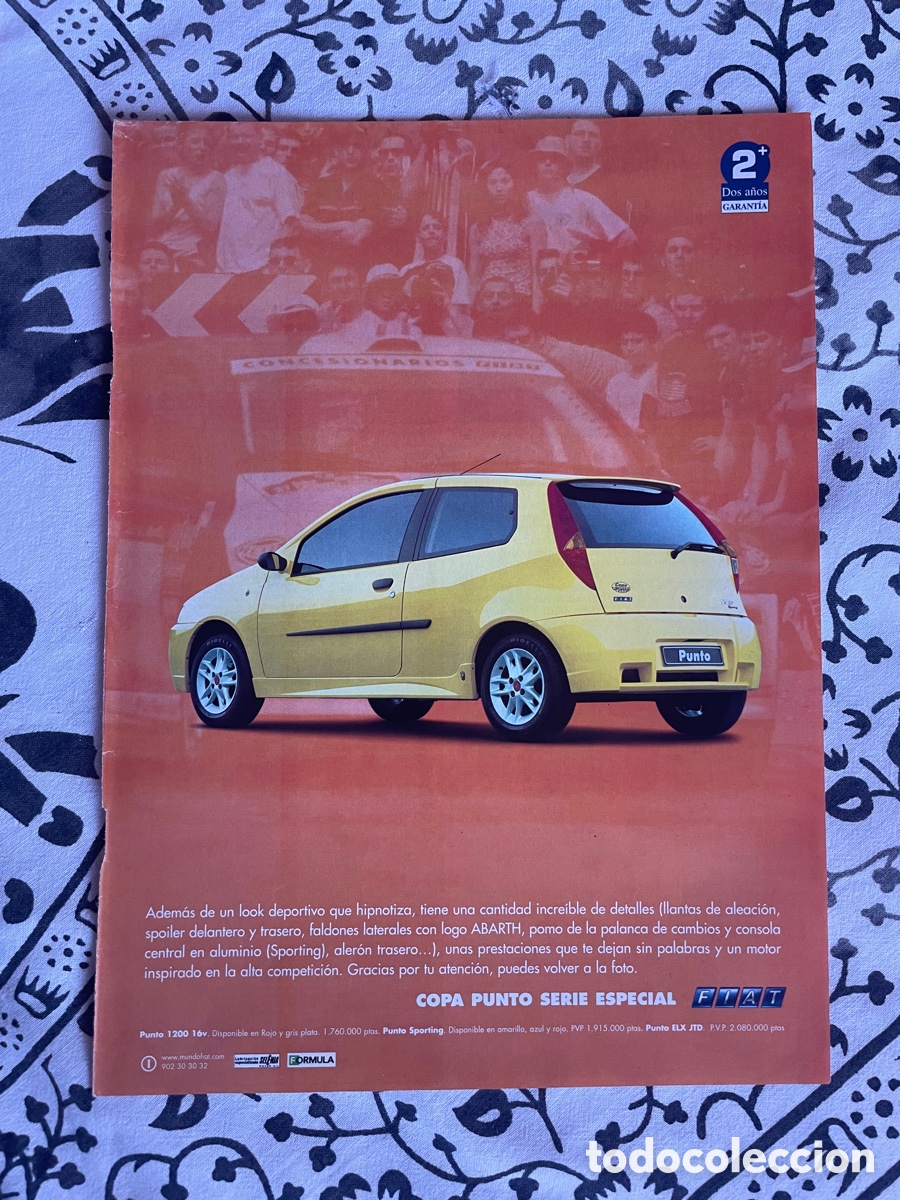 Coches: Fiat Punto / Hoja de publicidad