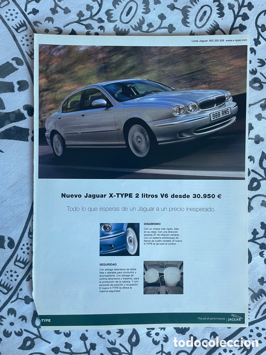 Jaguar X-Type / Hoja de publicidad