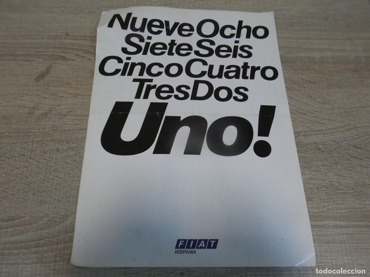 Coches: ARKANSAS1980 MOTOR ESTADO DECENTE CARTEL PUBLICITARIO FIAT HISPANIA