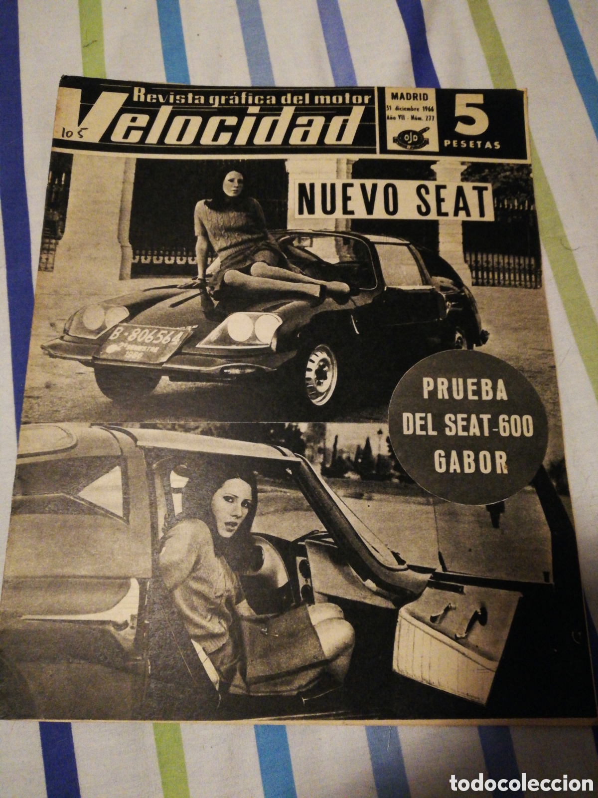 Coches: Velocidad n&ordm; 277 (31-12-1966) Seat 600 Gabor, resumen de novedades y noticias de 1966