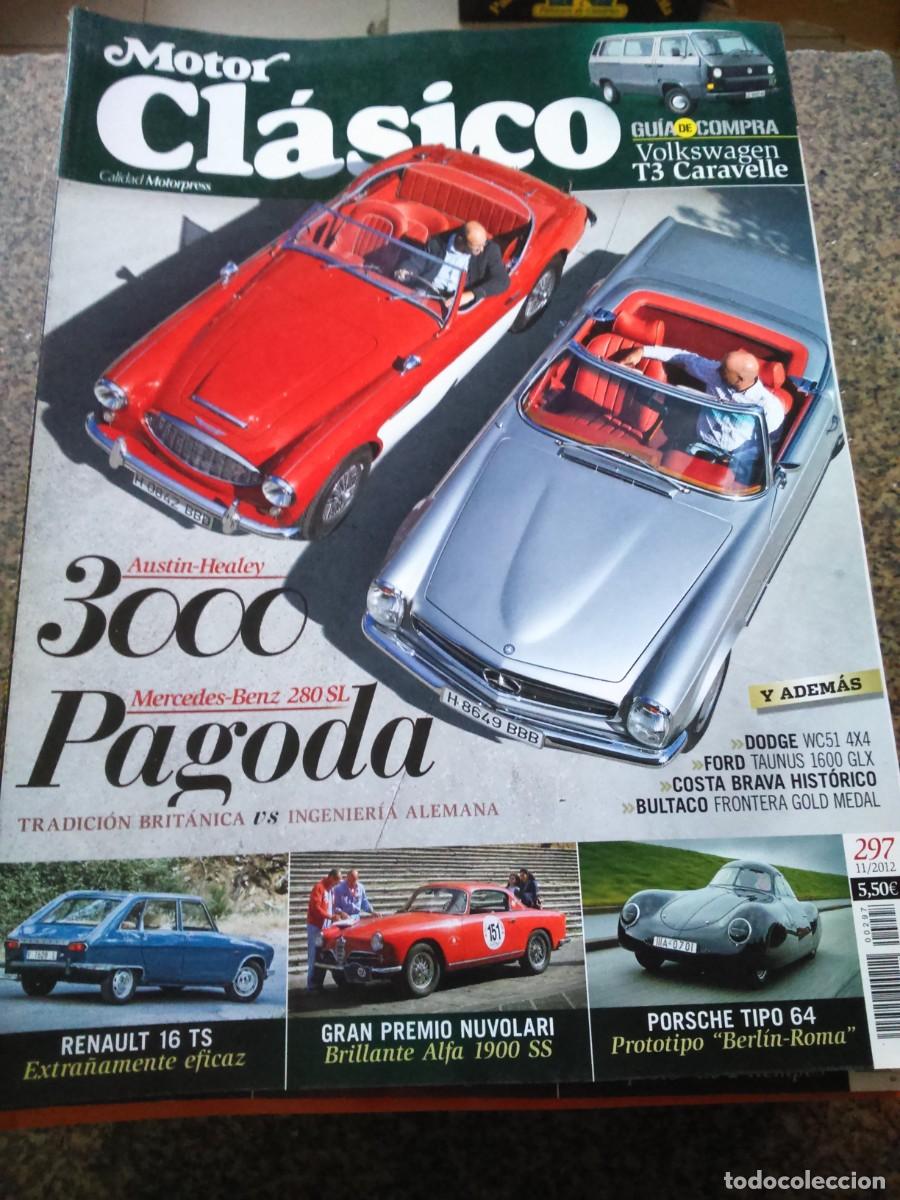 Auto: REVISTA MOTOR CLASICO -- N&ordm; 297 -- AUSTIN-HEATEY 3000 / MERCEDES 280 SL PAGODA -- 2012 --