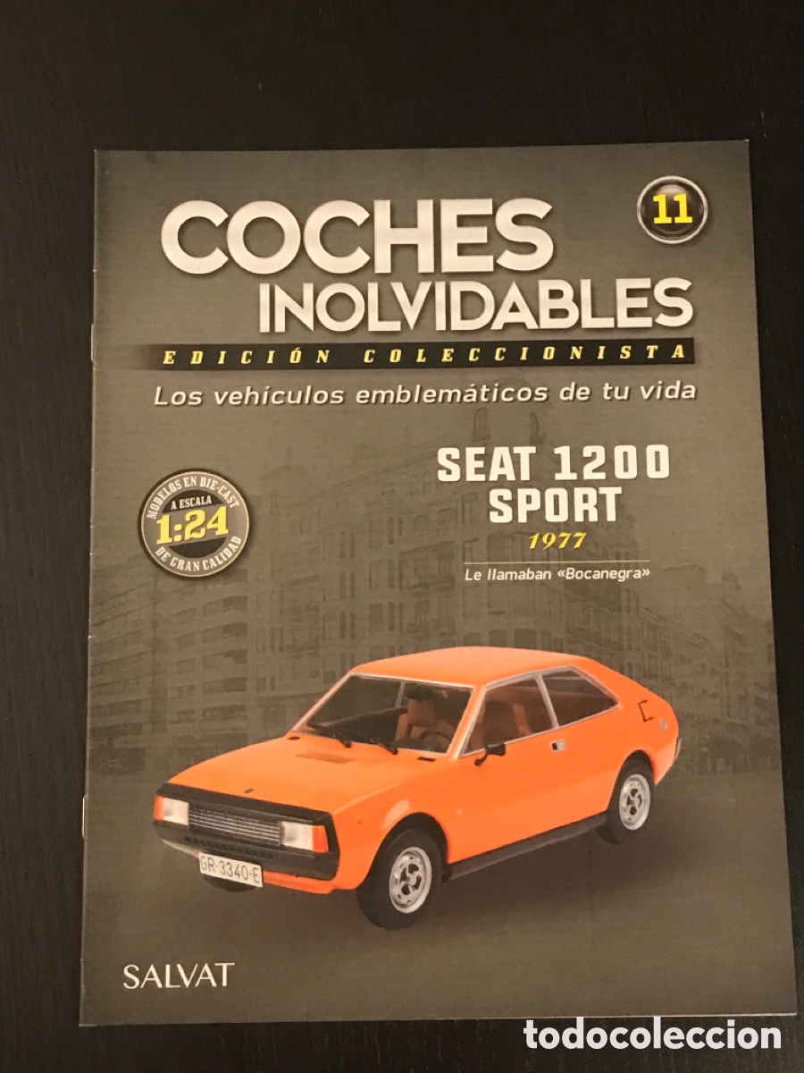 Coches: SEAT 1200 SPORT (1977) - FASCICULO N&ordm; 11 DE LA COLECCION COCHES INOLVIDABLES DE SALVAT
