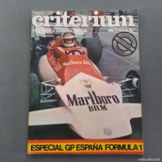 Coches: ANTIGUA REVISTA CRITERIUM, ESPECIAL GRAN PREMIO DE ESPAÑA DE F1, AÑO 1972