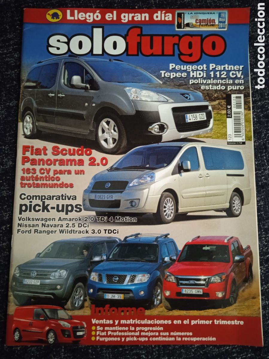 Coches: SOLO FURGO N&ordm; 123 FIAT SCUDO 2.0 , COMPARATIVA PICK-UPS