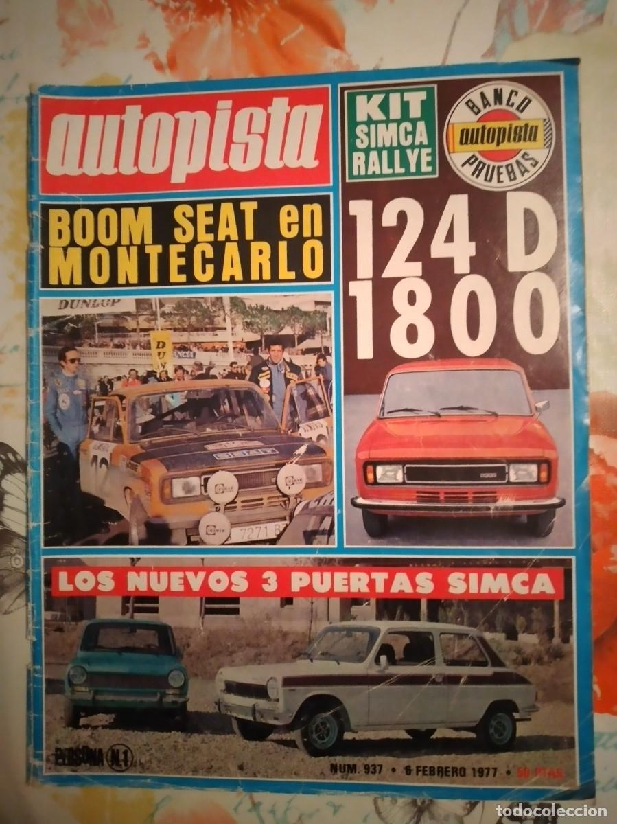 Coches: Autopista n&ordm;937 Seat 124D-1800,Simca 1200LyLX
