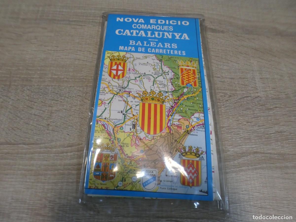 Cars: ARKANSAS1980 MOTOR ESTADO DECENTE MAPA ULTRA 70S COMARQUES DE CATALUNYA BALEARS MAPA CARERTERES