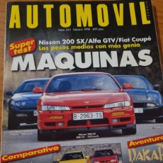 Coches: AUTOMOVIL. N°241. FEBRERO 1998. NISSAN 200SX/ALFA GTV/FIAT COUPE. LEER.