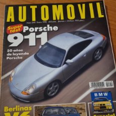 Coches: AUTOMOVIL. N°240. ENERO 1998. PORSCHE 911, 50 AÑOS DE LEYENDA PORSCHE.. LEER.