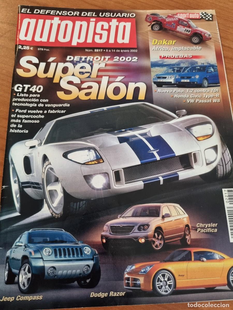 Voitures: AUTOPISTA. N&deg;2217. 8 A 14 ENERO 2002. DETROIT 2002, SUPER SALON GT 40.. LEER.