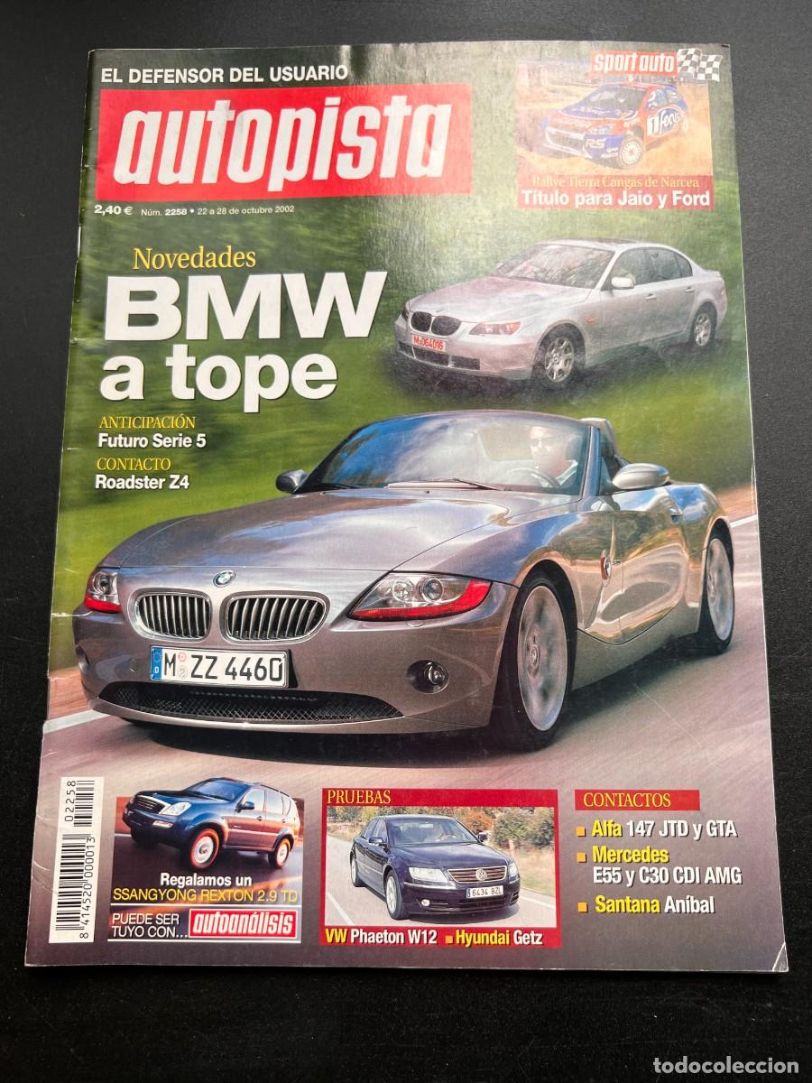 Coches: AUTOPISTA. N&ordm; 2258. OCTUBRE 2002. VW PHAETON W12. HYUNDAI GETZ 1.3 GLS. BMW SERIE 5. LEER