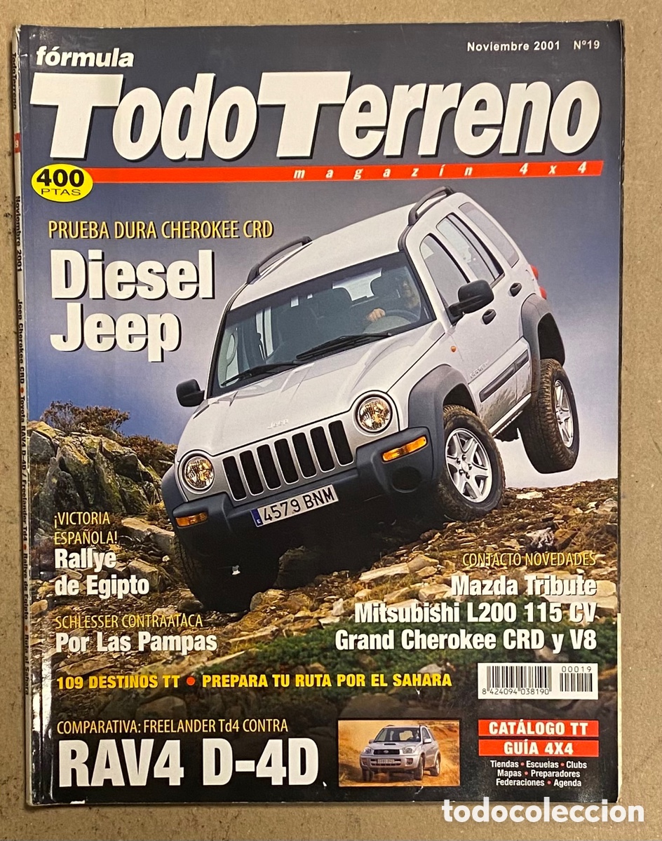 Coches: F&Oacute;RMULA TODOTERRENO MAGAZ&Iacute;N 4x4 N&deg; 19 (2001). JEEP CHEROKEE , MAZDA TRIBUTE, MITSUBISHI L200,&hellip;