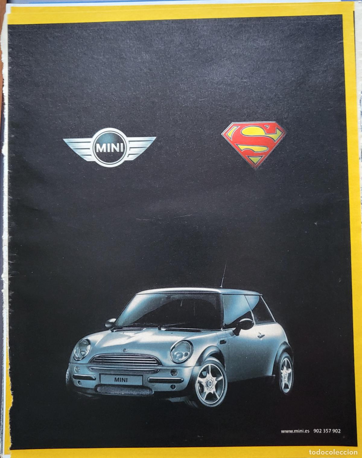 Cars: ANUNCIO REVISTA DOBLE P&Aacute;GINA MINI COOPER COCHE SUPERMAN BATMAN MARVEL MOTOR AUTOMOCI&Oacute;N