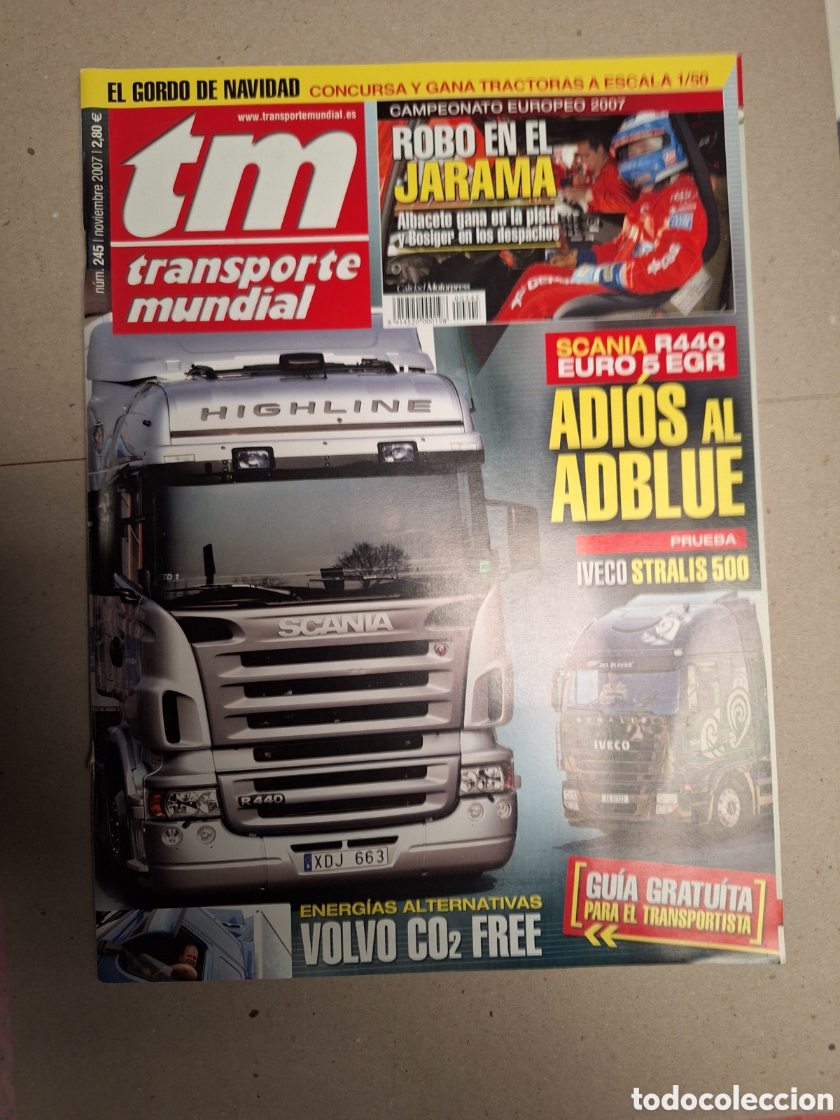Auto: Revista transporte mundial n. 245 de 2007 camion scania iveco