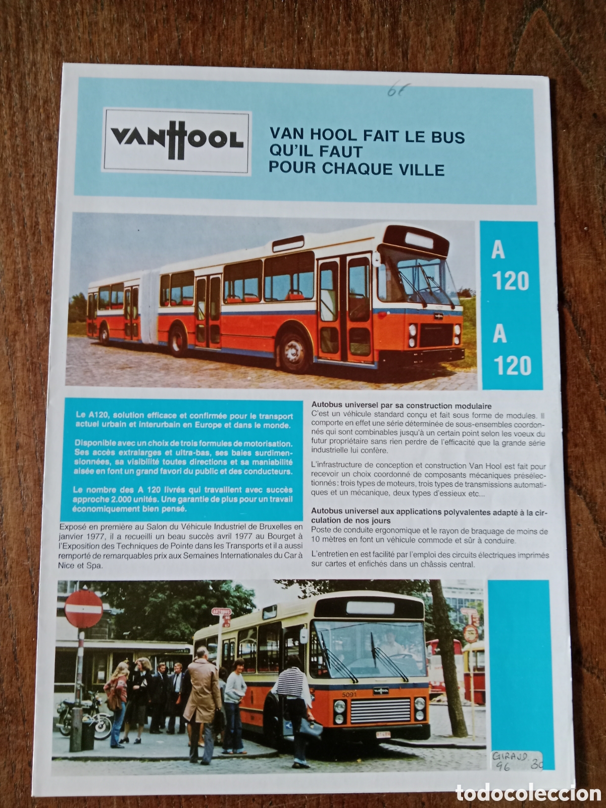 Coches: Cat&aacute;logo autob&uacute;s van hool vanhool - Foto 1