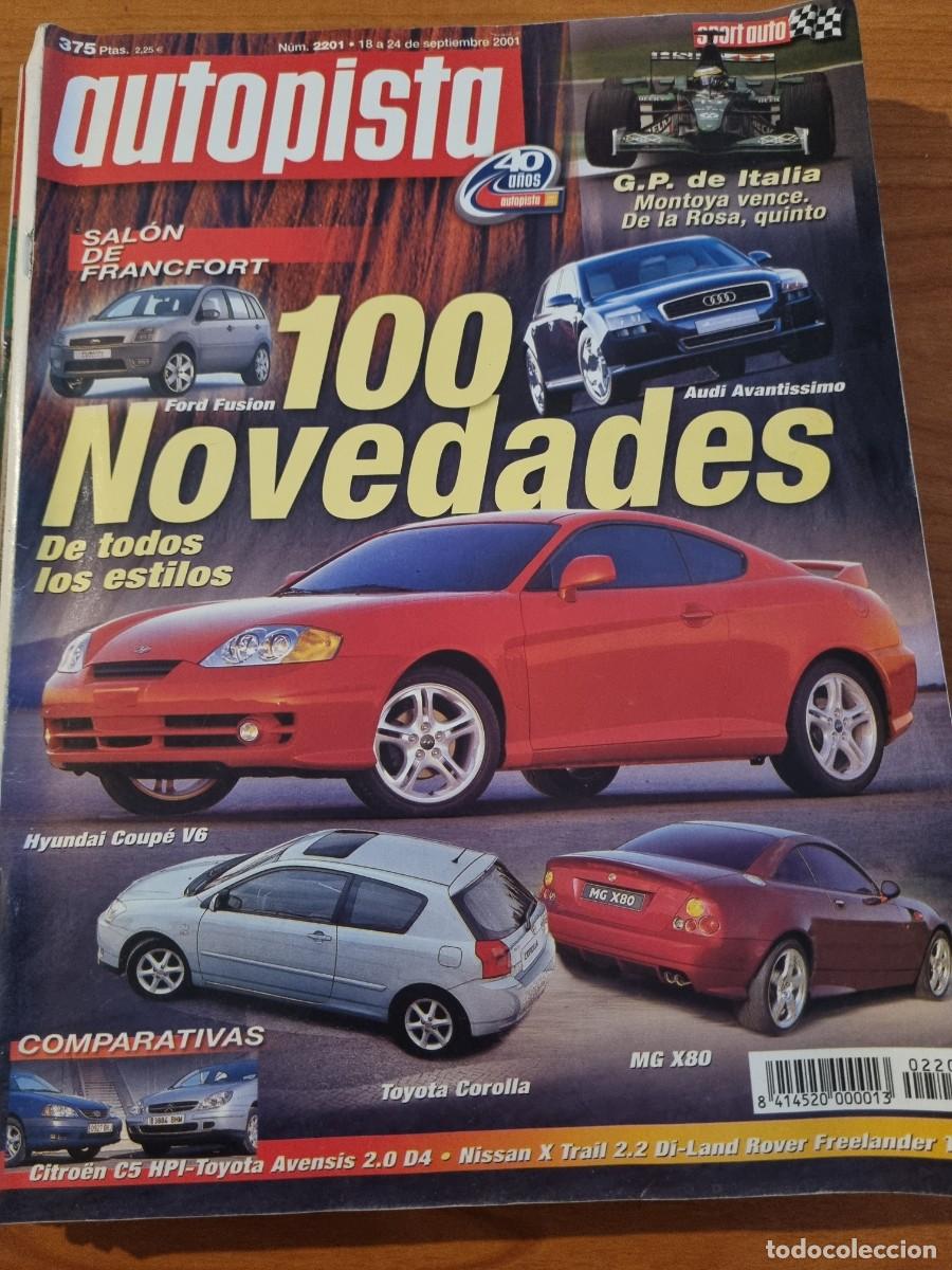 Coches: AUTOMOVIL. N&deg;2201. A&Ntilde;O 2001. SALON DE FRANKFORT. HYUNDAI COUPE V6. TOYOTA COROLLA. MG X80. LEER.
