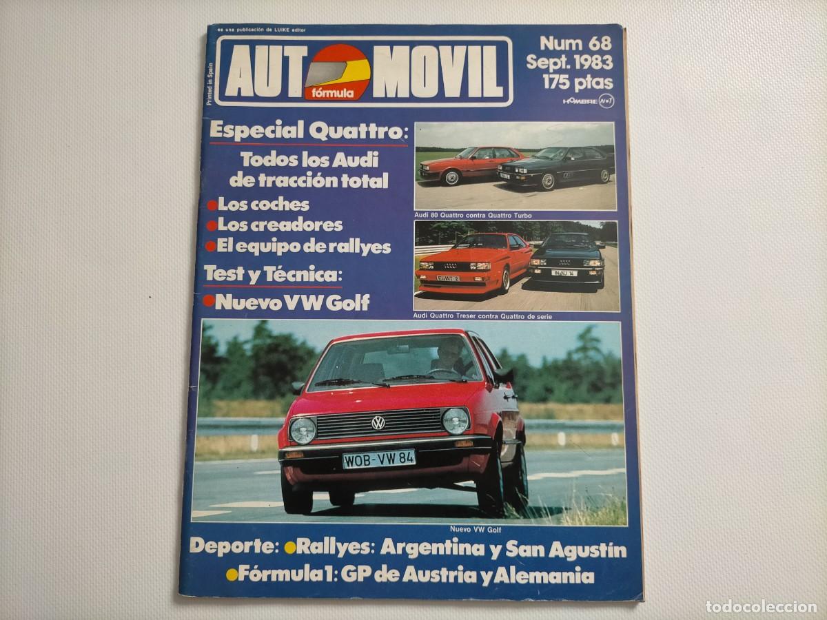 Autos: REVISTA AUTOMOVIL N&ordm; 68- FOTO SUMARIO - AUDI 80 QUATTRO - TURBO - OETTINGER - ABT