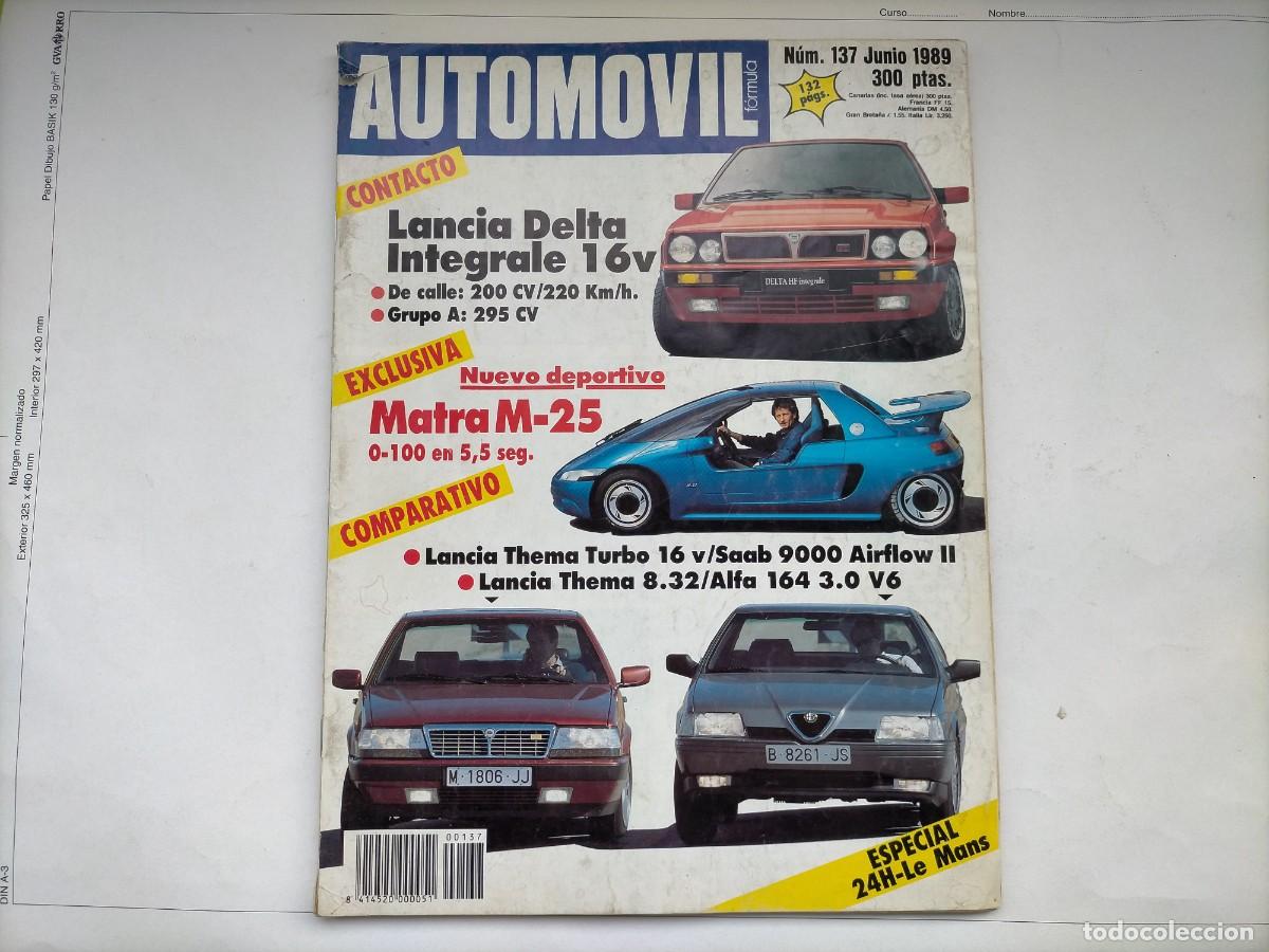 Autos: REVISTA AUTOMOVIL N&ordm; 137- LANCIA THEMA 8.32- ALFA 164 3.0- MAZDA M-25 -