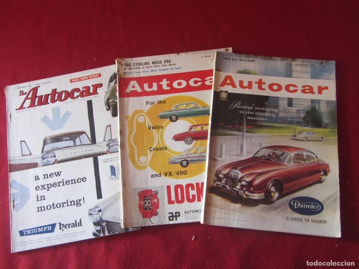 Carros: LOTE 3 REVISTAS AUTOCAR 1959-63