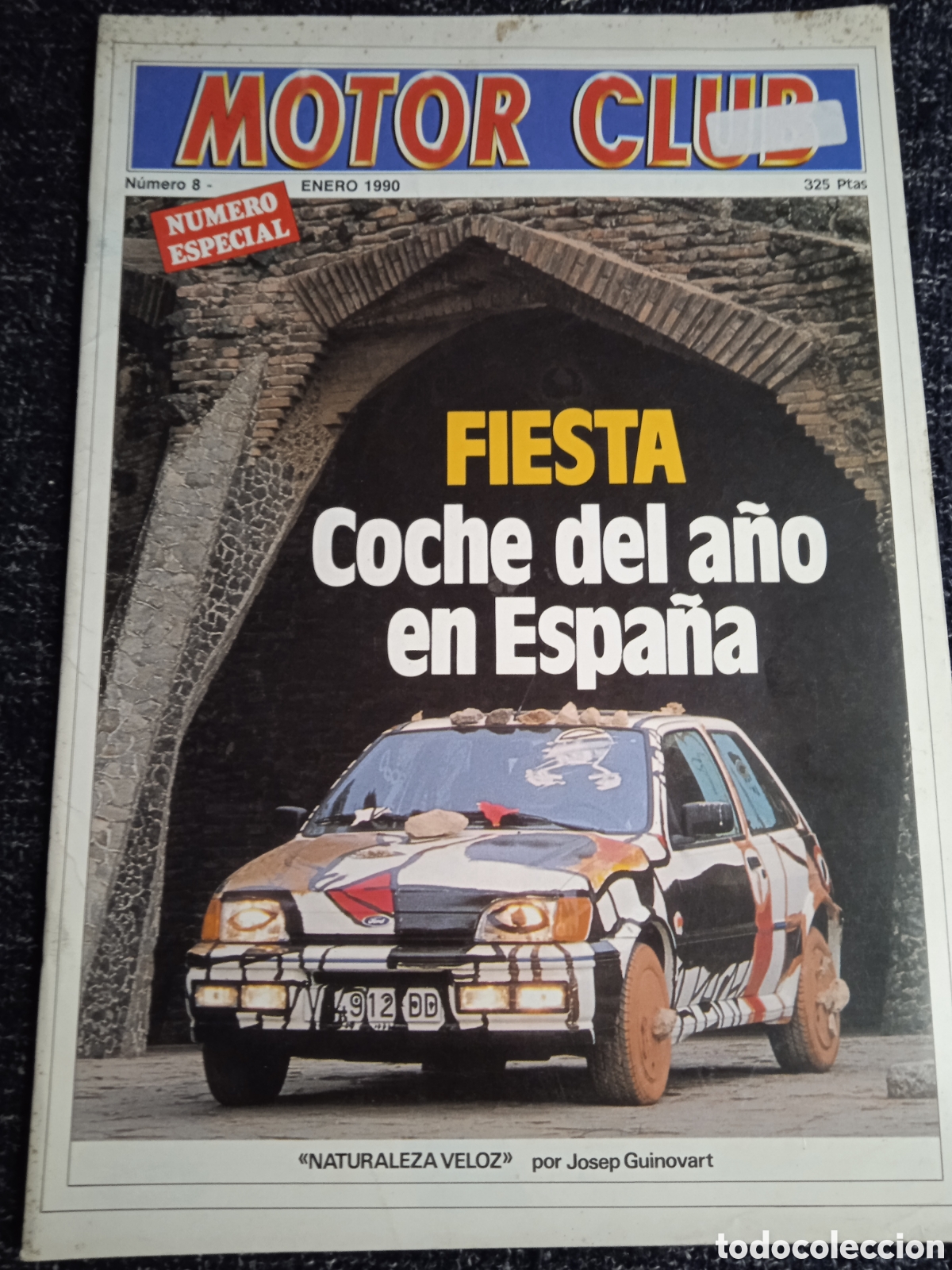 Carros: MOTOR CLUB N&ordm; 8 ENERO 1990 . FIESTA, COCHE DEL A&Ntilde;O EN ESPA&Ntilde;A.
