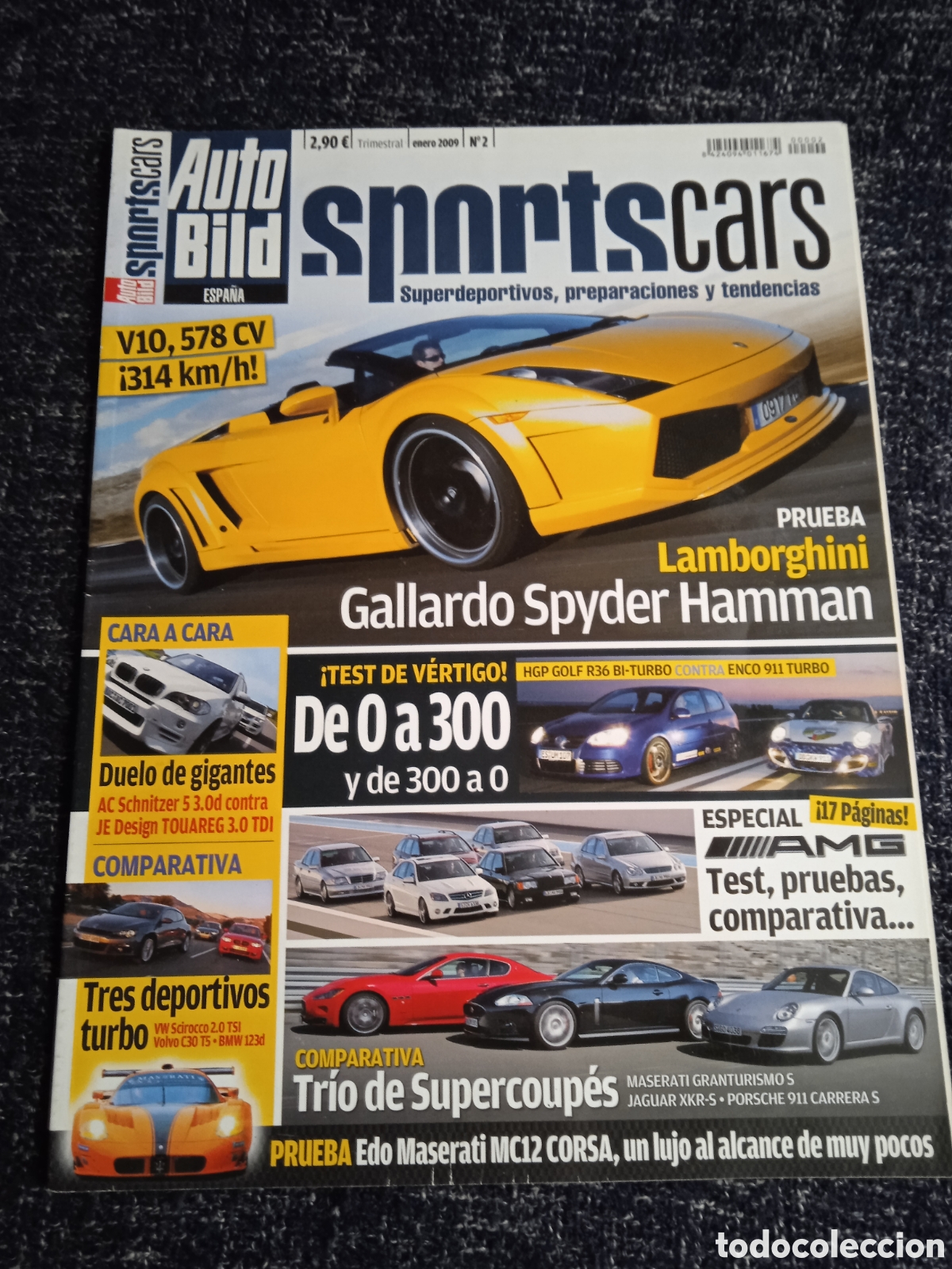 Coches: AUTO BILD SPORTS CARS N&ordm; 2 ENERO 2009 LAMBORGHINI