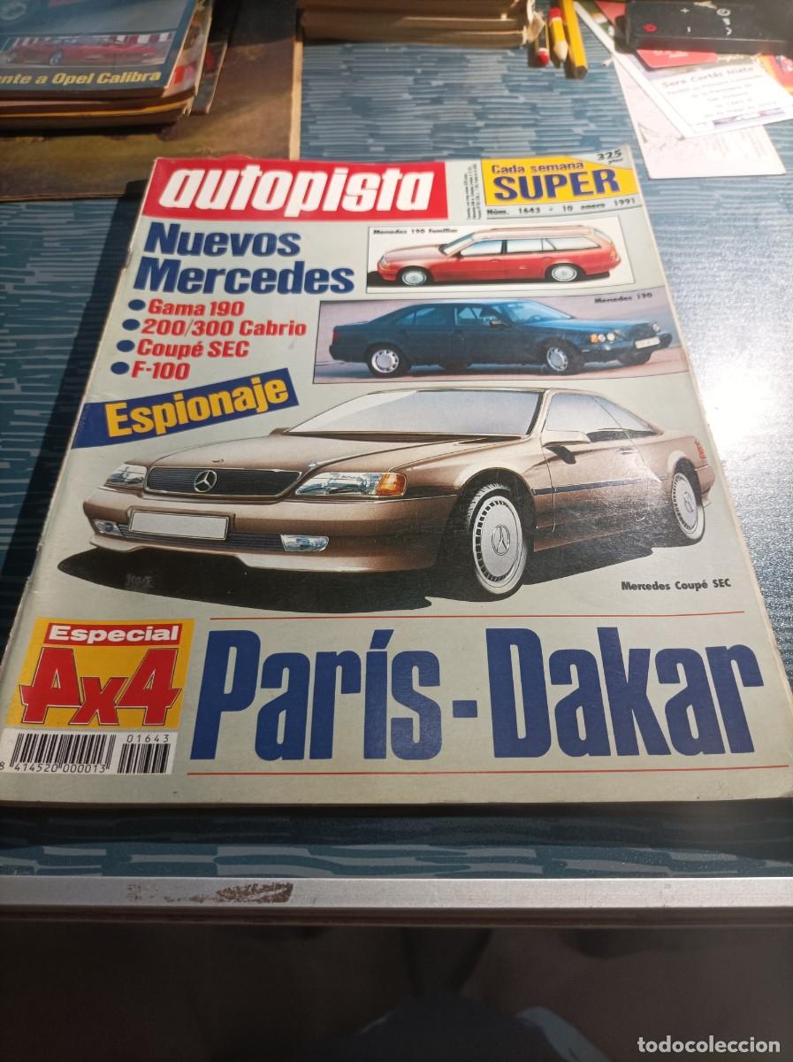 Carros: AUTOPISTA, RENAULT CLIO, COCHE DE PAZ,N.1643, ENERO 1991,VER FOTOS,LEER.