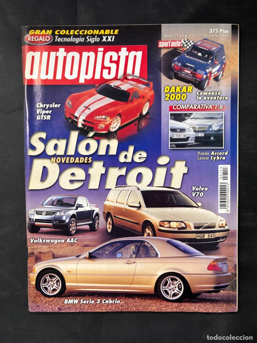 Coches: AUTOPISTA. N&ordm; 2113. A&Ntilde;O 2000. SAL&Oacute;N DE DETROIT. BMW SERIE 3 CABRIO. VOLSKWAGEN AAC. LEER