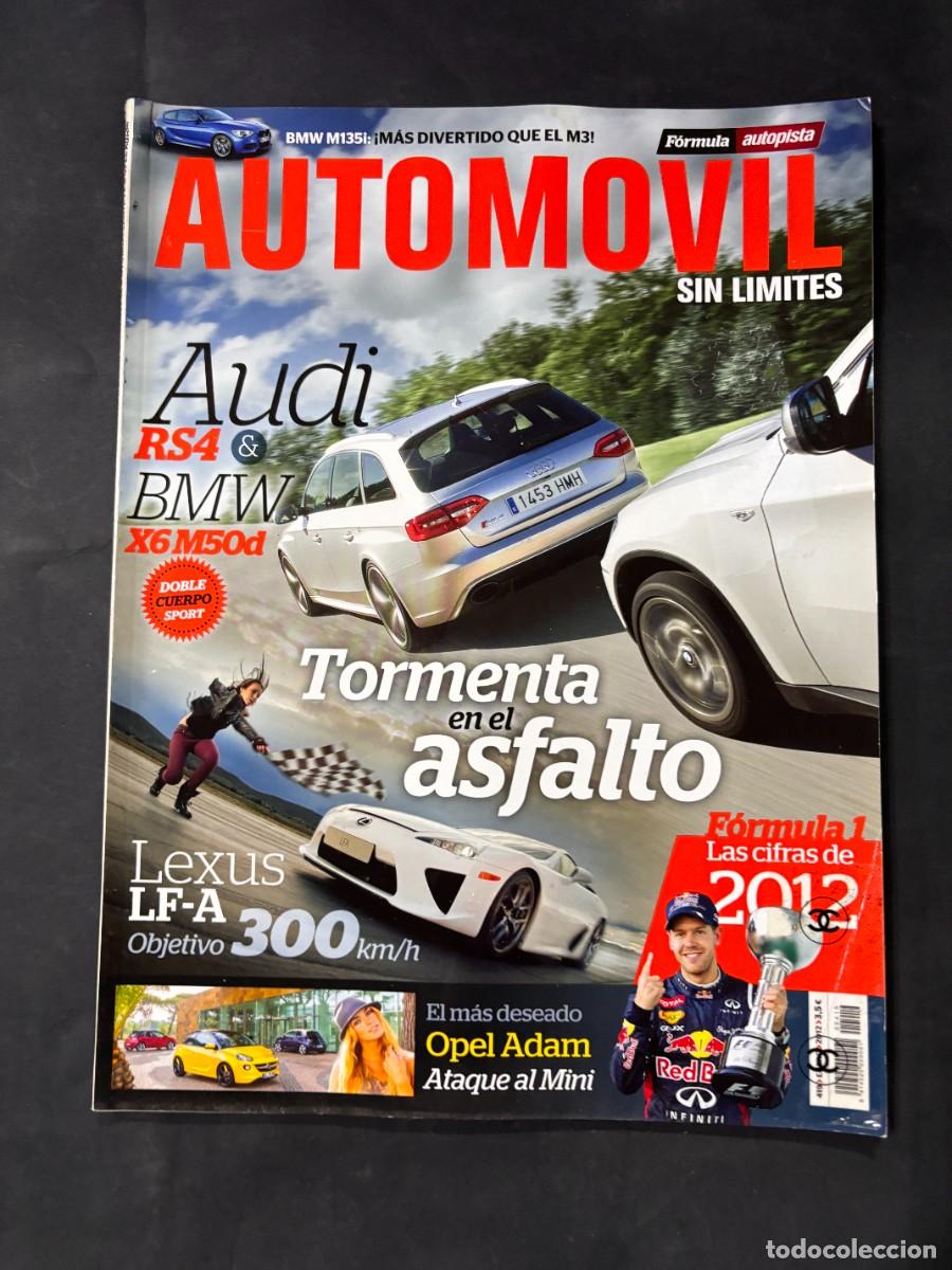 Coches: AUTOMOVIL. N&ordm; 419. A&Ntilde;O 2013. AUDI RS4. BMW X6 M50D. LEXUS LF-A. TORMENTA EN EL ASFALTO. LEER