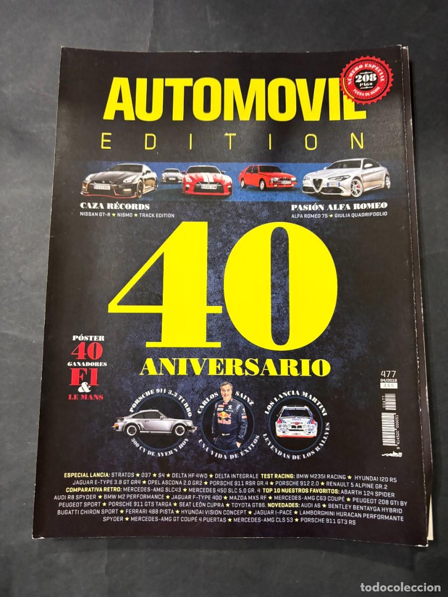 Auto: AUTOMOVIL. N&ordm; 477 A&Ntilde;O 2018. 40 ANIVERSARIO. NISSAN GT-R / TRACK EDITION / NISMO. ALFA ROMEO. LEER