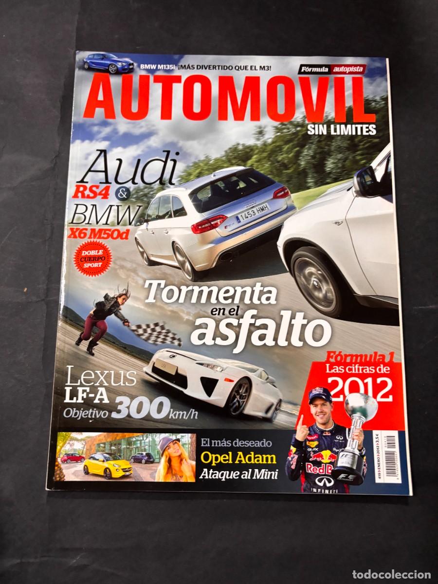 Coches: AUTOMOVIL. N&ordm; 419. A&Ntilde;O 2013. AUDI RS4. BMW X6 M50D. LEXUS LF-A. TORMENTA EN EL ASFALTO. LEER