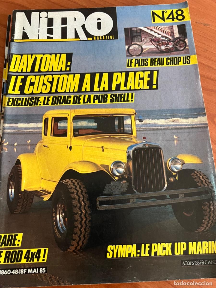 Carros: NITRO MAGAZINE. N&deg; 48, A&Ntilde;O 1985. DAYTONA: LE CUSTOMER A LA PLAGE. LE PLUS BEAU CHOP US.