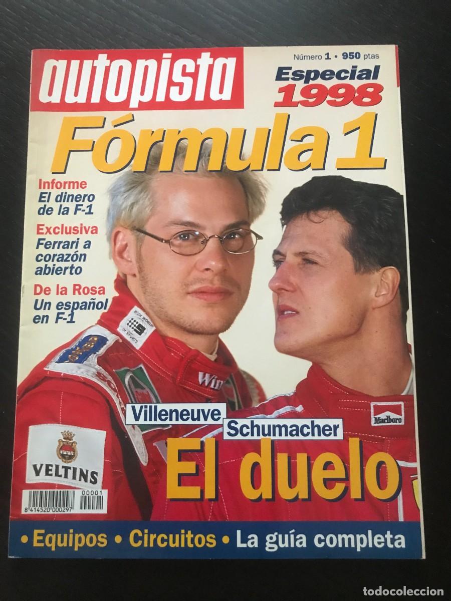 Auto: AUTOPISTA FORMULA 1 1998 F1 - ANUARIO ESPECIAL N&ordm; 1 - CAMPEONATO MUNDIAL FERRARI SCHUMACHER
